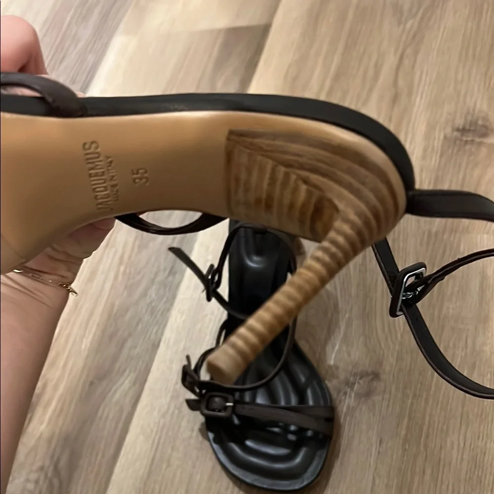 Jacquemus Brown High Heel Sandals - Picture 9 of 12
